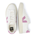 Veja Campo Leather Women's White/Mulberry Trainers