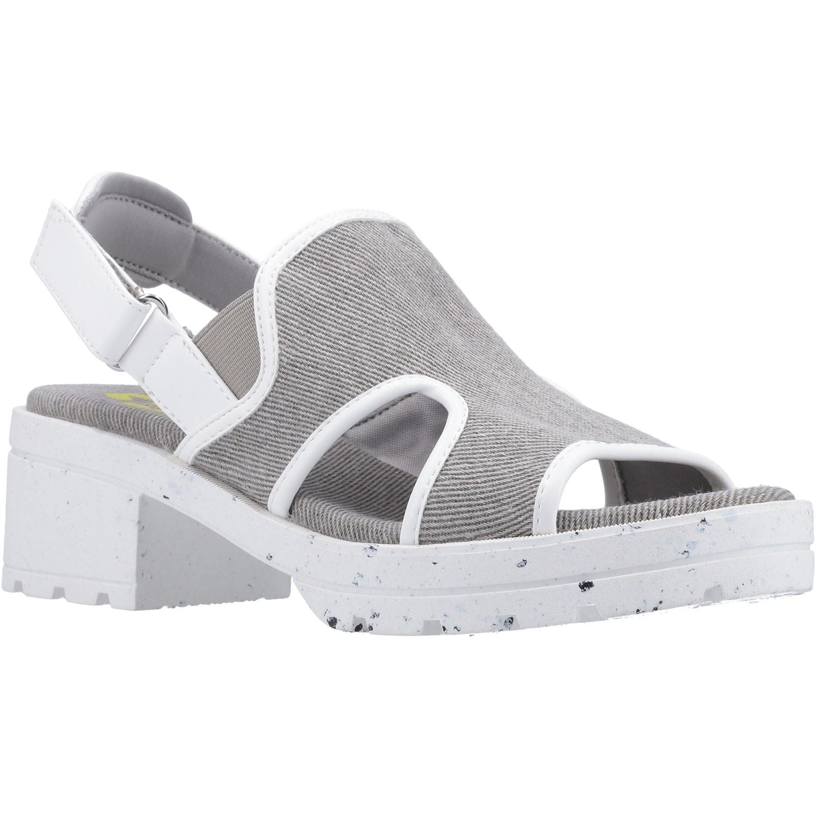 Rocket Dog Lilly Polyurethane Women's Grey/White Heels