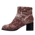 Shoe The Bear Ceci Velvet Deep Blush Women's Brown Boots