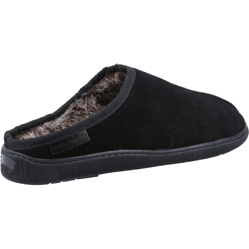 Hush Puppies Ashton Suede Men's Black Slippers