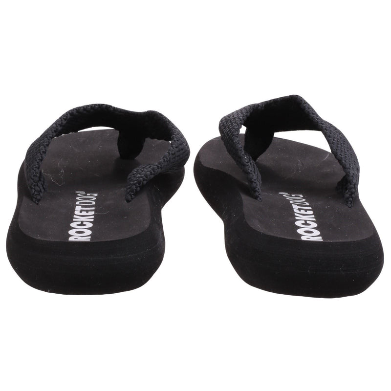 Rocket Dog Sunset Webbing Women's Black Flip Flops