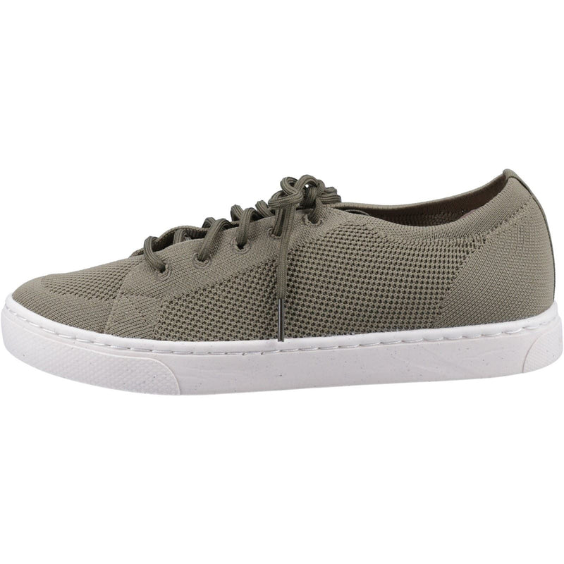 Hush Puppies Good Textile Men's Olive Trainers