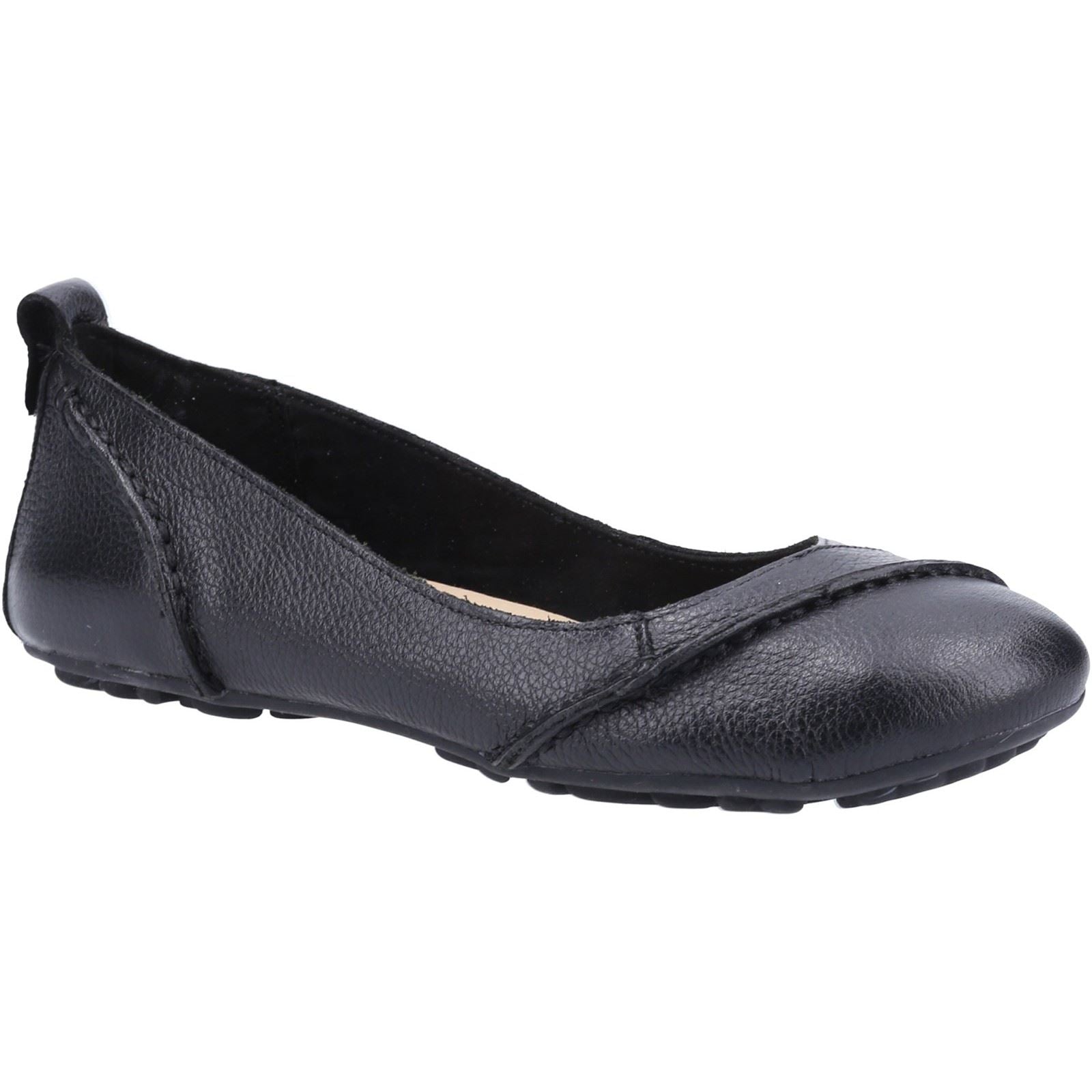 Hush Puppies Janessa Leather Women's Black Flats