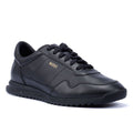 Boss Zayn Low Leather Men's Black/Gold Trainers