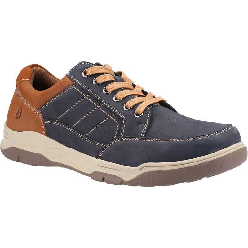 Hush Puppies Finley Leather Men's Navy Lace-Up Shoes