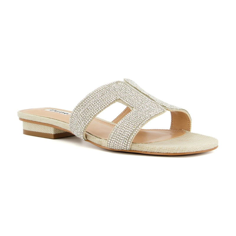 Dune Loupe Synthetic Women's Silver Sandals