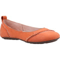 Hush Puppies Janessa Leather Women's Coral Flats