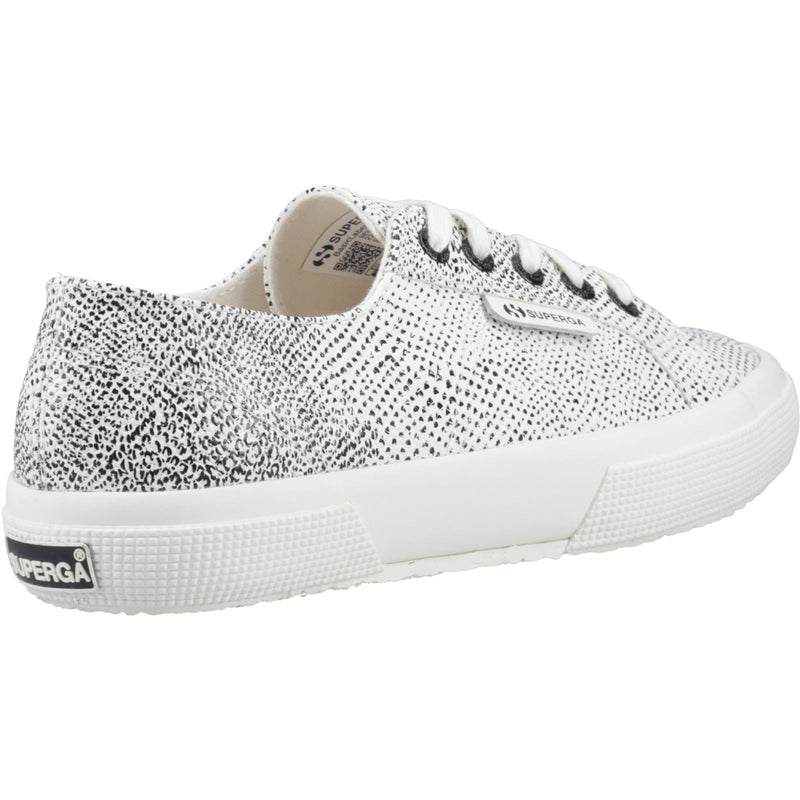 Superga 2730 Micro Faux Snake Faux Leather Women's White Avorio/Black Snake Trainers