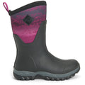 Muck Boots Arctic Sport Mid Rubber Black/Magenta Wellington Boots