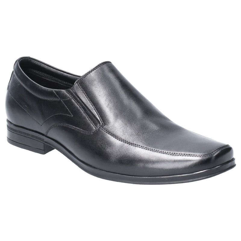 Hush Puppies Billy Leather Men's Black Slip-On Shoes