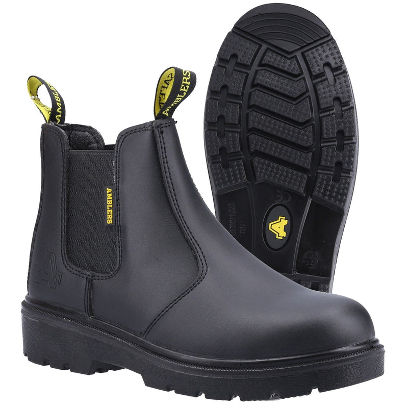 Amblers Safety FS116 Leather Black Safety Boots