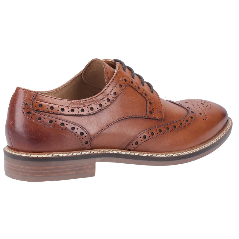 Hush Puppies Bryson Leather Men's Tan Brogues Shoes