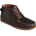 Sperry Authentic Original Boat Chukka Tumbled Leather Men's Dark Brown Boots