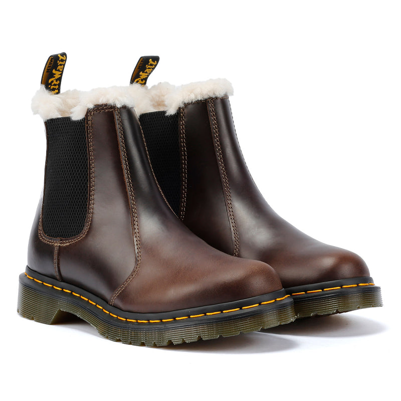 Dr. Martens 2976 Leonore Leather Women's Brown Boots