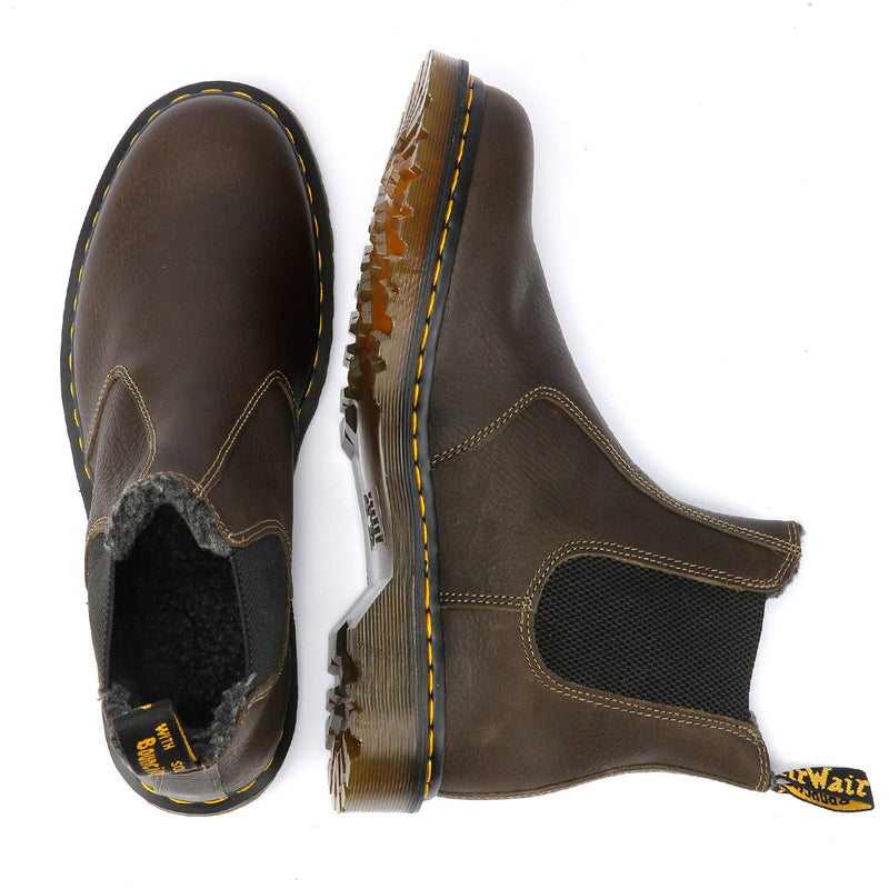 Dr. Martens 2976 WL Grizzly Leather Olive Boots