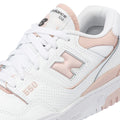 New Balance 550 Women's White/Pink Leather Trainers