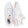 New Balance 550 Women's White/Pink Leather Trainers