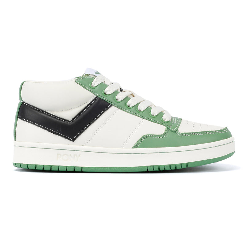 Pony #1 Low Rucker Green/White Trainers