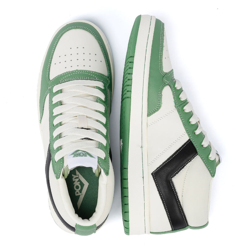 Pony #1 Low Rucker Green/White Trainers