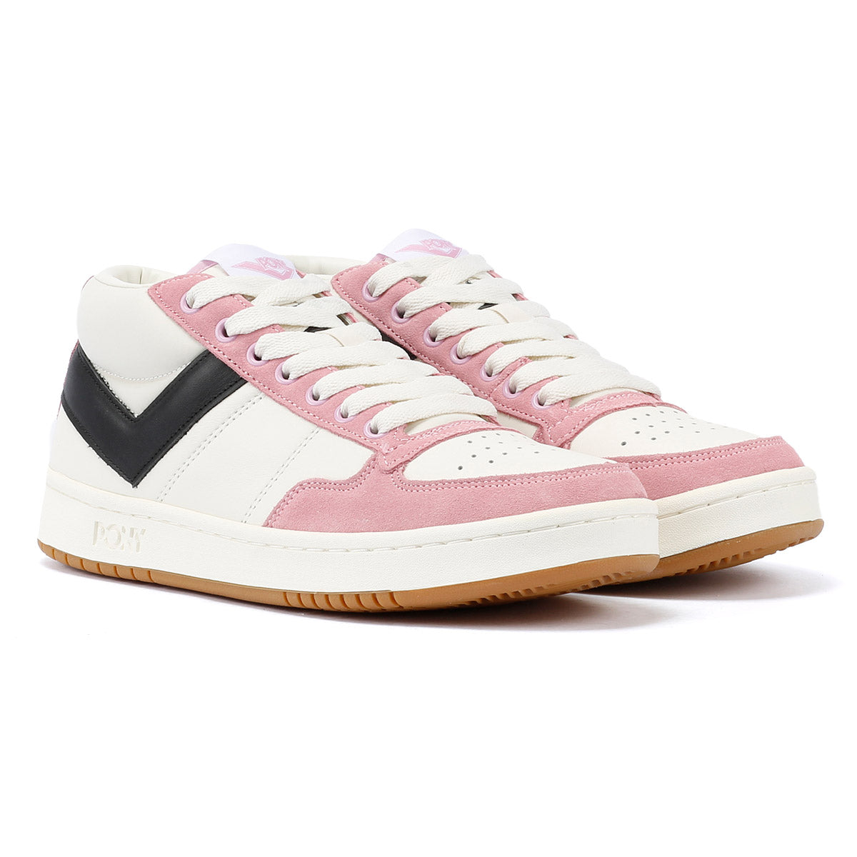 Pony #1 Low White/Pink Trainers