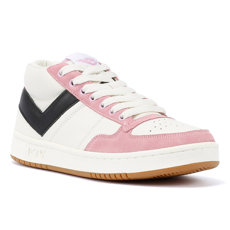 Pony #1 Low White/Pink Trainers