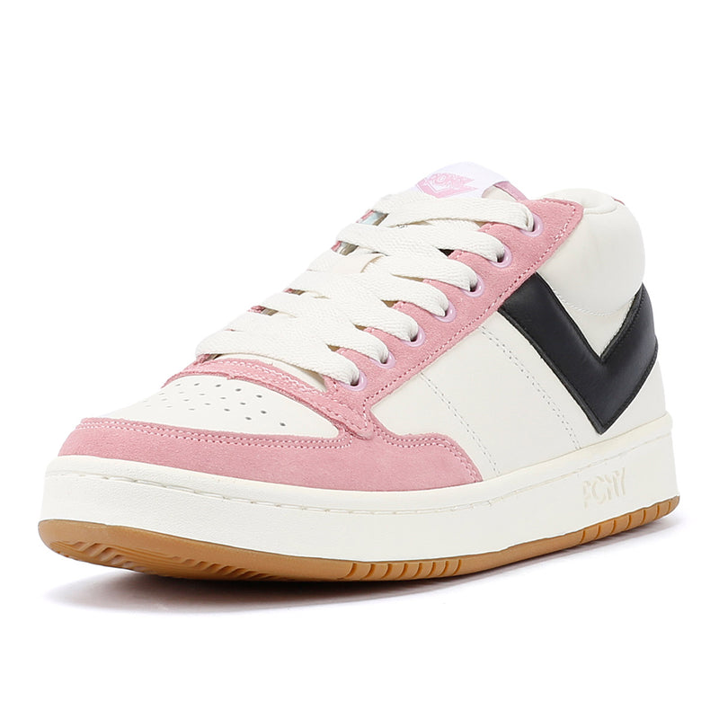 Pony #1 Low White/Pink Trainers