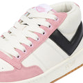 Pony #1 Low Pink/White Trainers