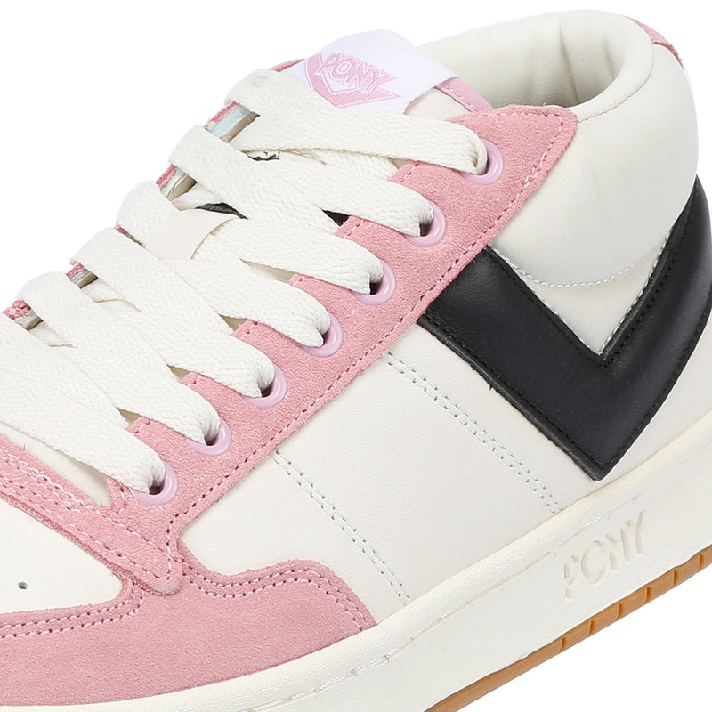 Pony #1 Low White/Pink Trainers