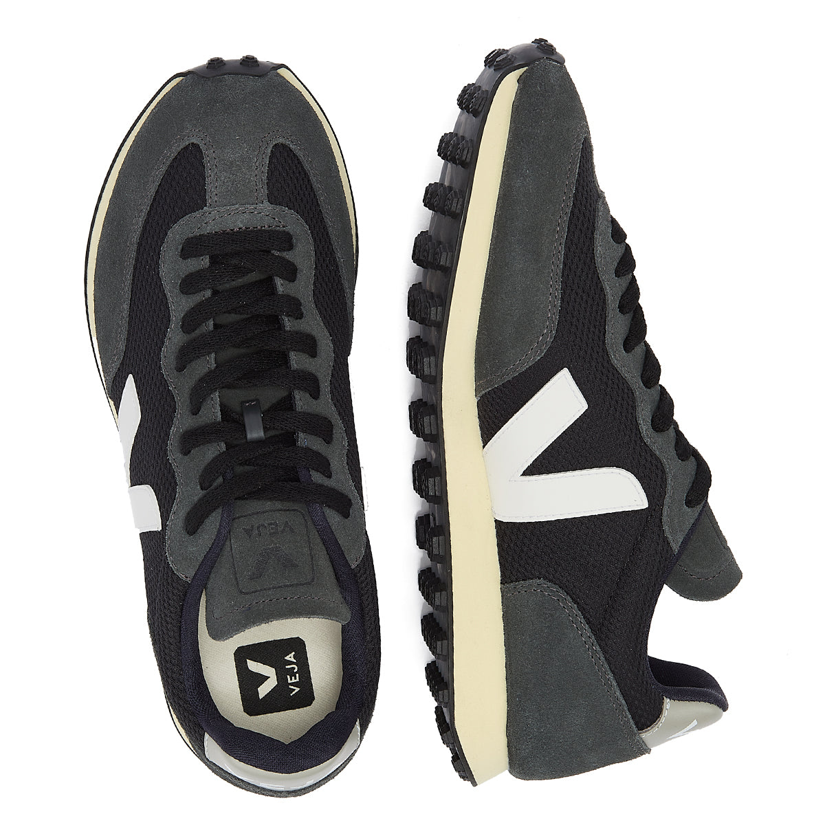 Veja Rio Branco Alveomesh Black / White Trainers – Tower-London.EU