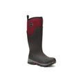 Muck Boots Arctic Ice Tall Rubber Black/Maroon Wellington Boots