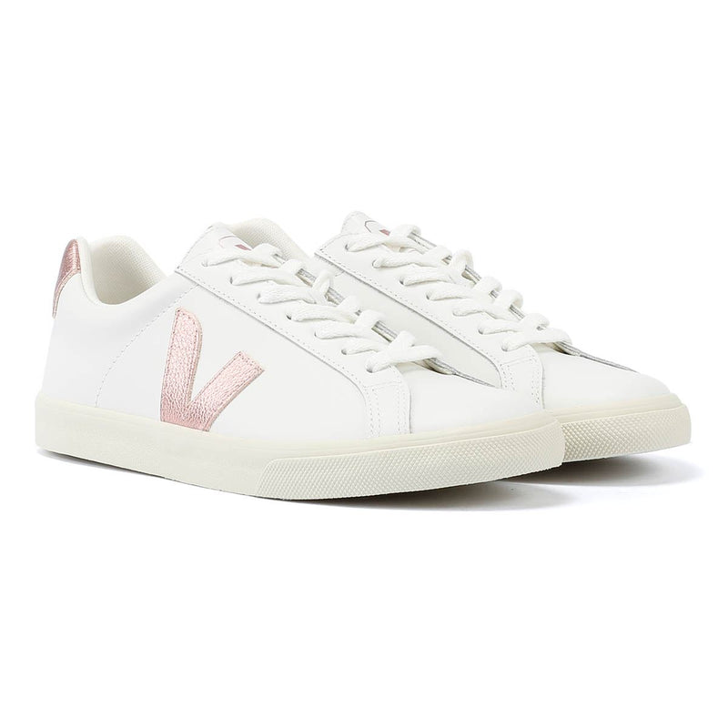 Veja Esplar Leather Women's White/Rose Trainers