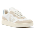 Veja V-90 Leather Men's White/Pierre/Steel Trainers