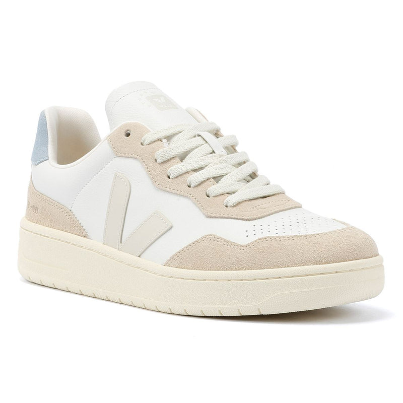 Veja V-90 Leather Men's White/Pierre/Steel Trainers