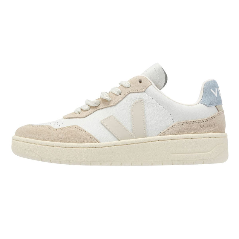 Veja V-90 Leather Women's White/Pierre/Steel Trainers