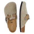 Birkenstock Boston Braided Women's Taupe Suede Clogs