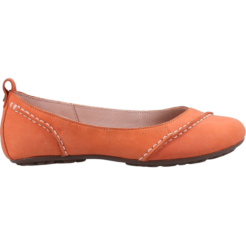 Hush Puppies Janessa Leather Women's Coral Flats