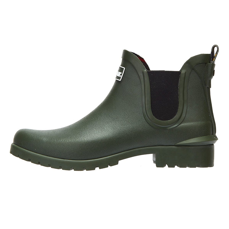 Barbour Wilton Womens Olive Green Wellies