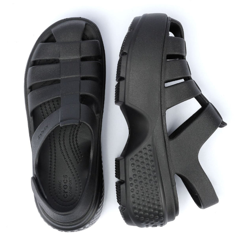 Crocs Stomp Fisherman Women's Black Sandals