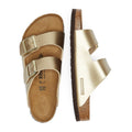 Birkenstock Arizona Birko Flor Womens Gold Sandals