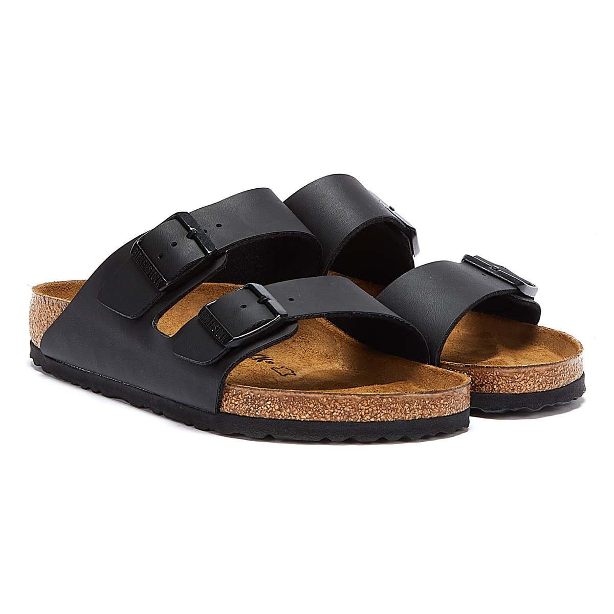 Birkenstock Arizona Birko-Flor Womens Black Regular Sandals