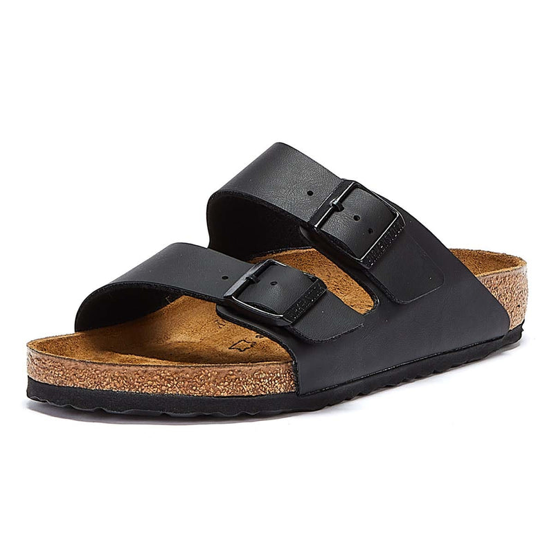 Birkenstock Arizona Birko-Flor Mens Black Narrow Sandals