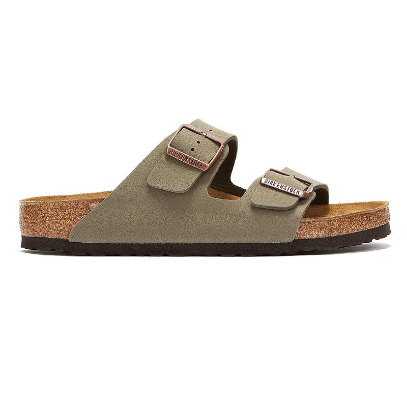 Birkenstock Arizona Birko Flor Nubuck Stone Sandals