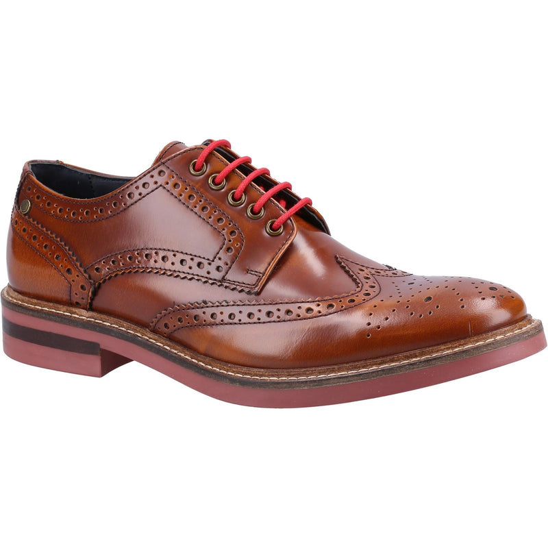 Base London Woburn Leather Men's Tan Brogues Shoes