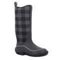 Muck Boots Hale Rubber Black/Grey Plaid Wellington Boots