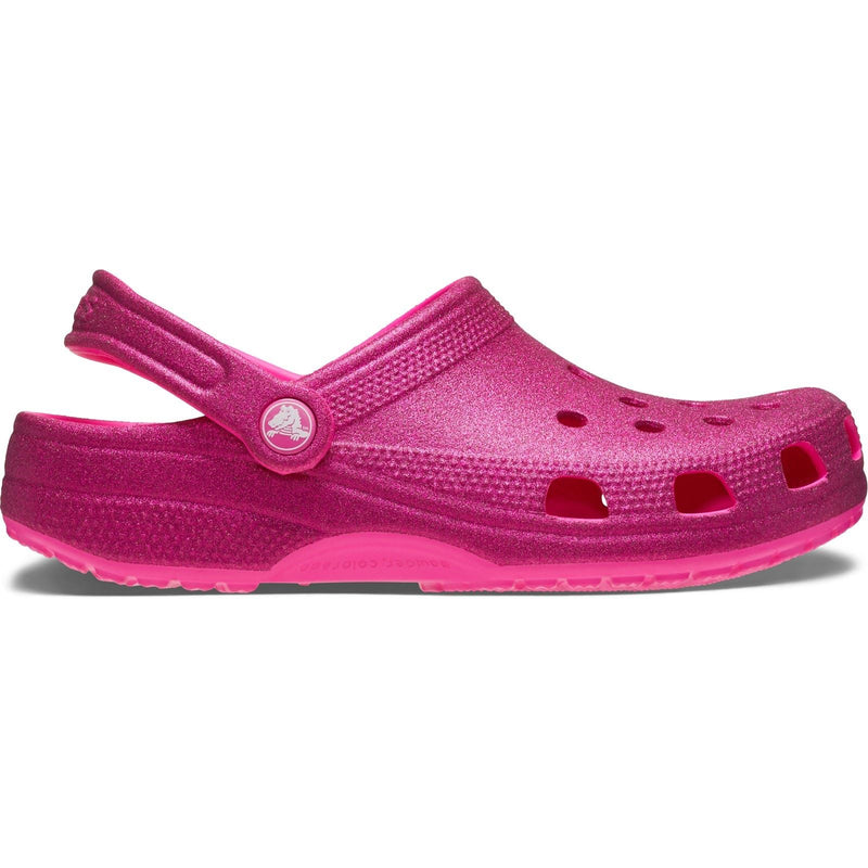 Crocs Classic Glitter Thermoplastic Pink Crush Clogs