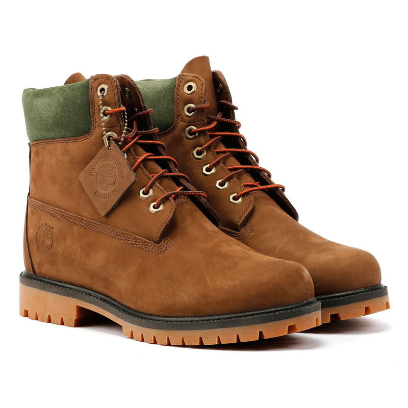 Timberland Premium 6 Inch Nubuck Men's Brown Boots