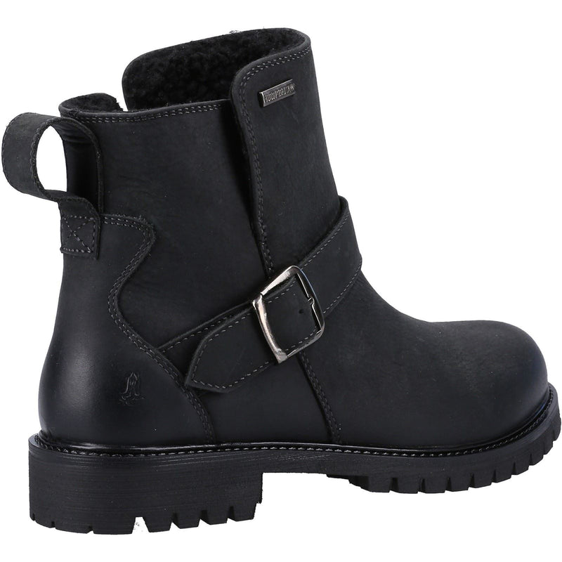 Hush Puppies Wakely Leather Women's Black Boots