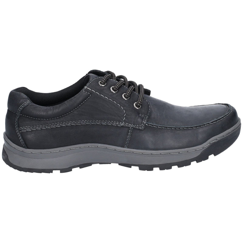 Hush Puppies Tucker Leather Men's Black Lace-Up Shoes