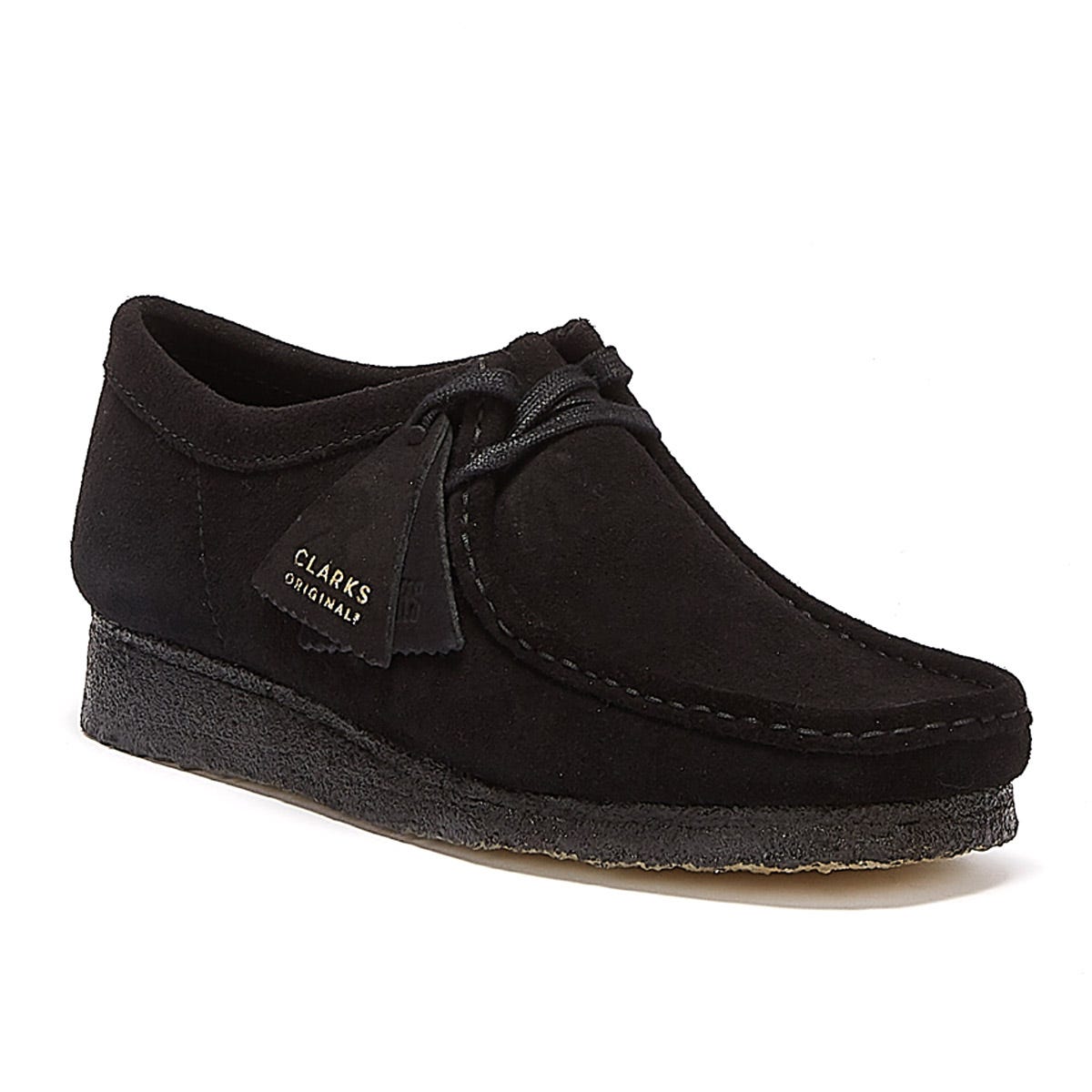 Clarks Originals Wallabee Mens Black Shoes – Tower-London.EU