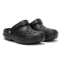 Crocs Classic Black Lined Clogs